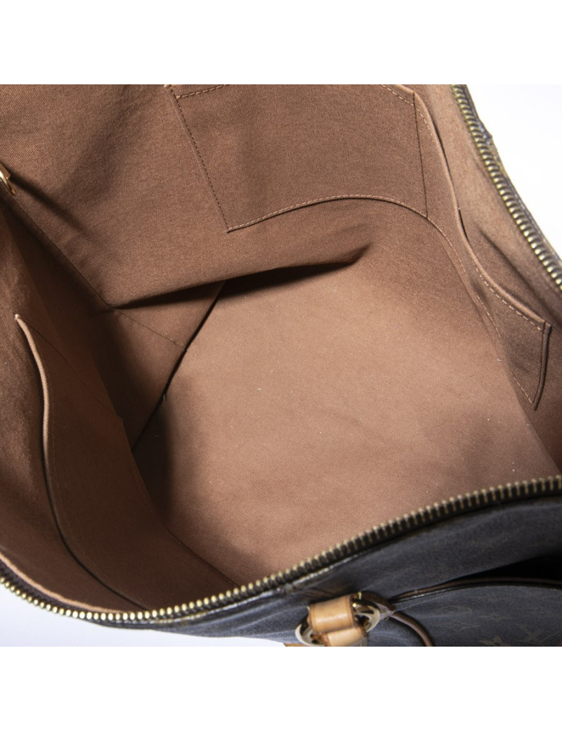 Sac cabas LOUIS VUITTON toile Monogram marron