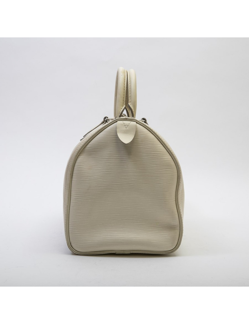 Sac "SPEEDY" Louis Vuitton cuir épi  blanc