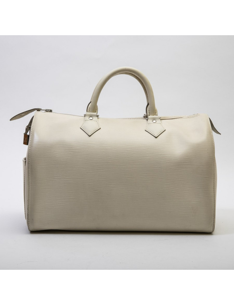 Sac "SPEEDY" Louis Vuitton cuir épi  blanc
