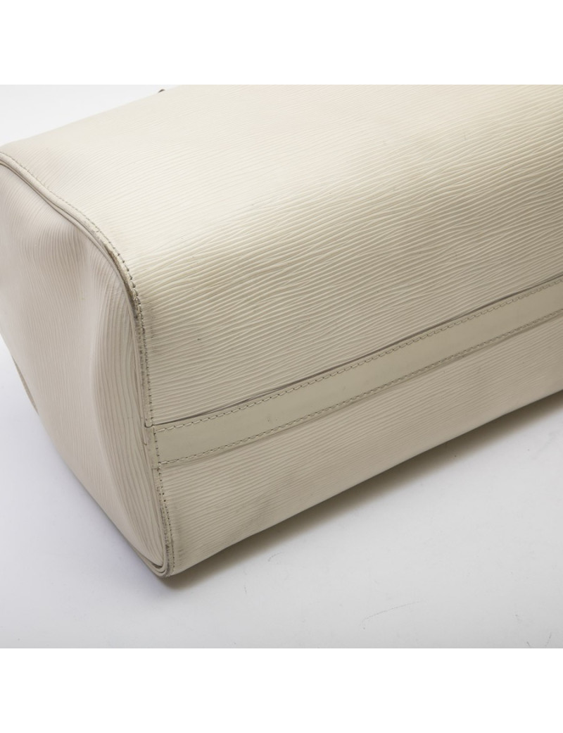 Sac "SPEEDY" Louis Vuitton cuir épi  blanc