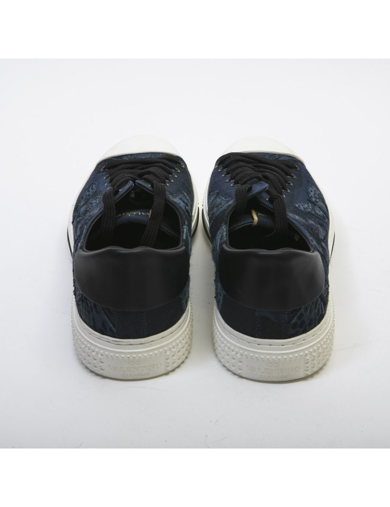 Tennis T 44 VALENTINO Hommes toile brodée bleue