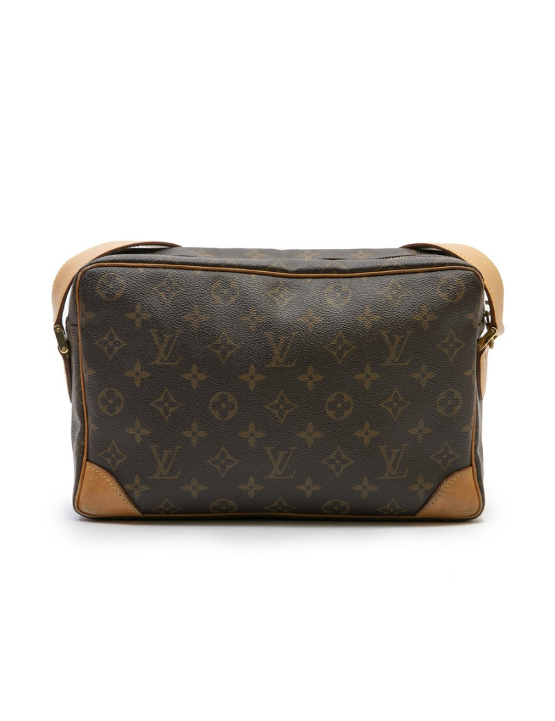 Sac besace bandoulière Louis Vuitton en toile monogram et cuir de veau