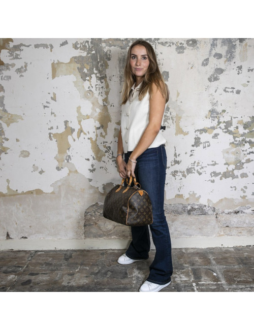 Sac speedy 30 LOUIS VUITTON toile monogram Vintage