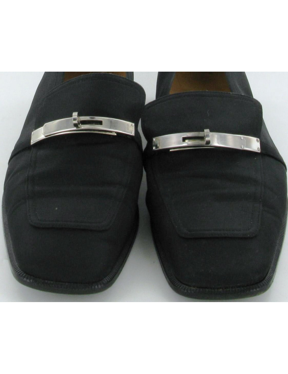 Mocassins HERMES Kelly noir T 38