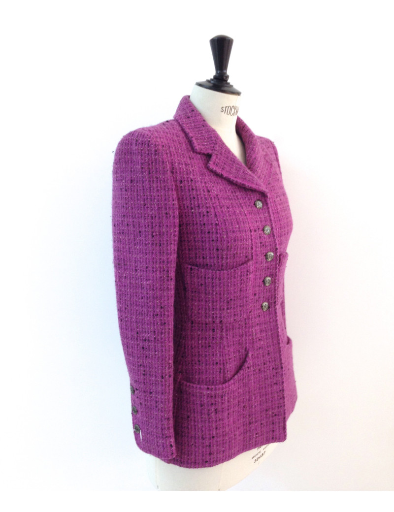 Veste CHANEL en tweed rose