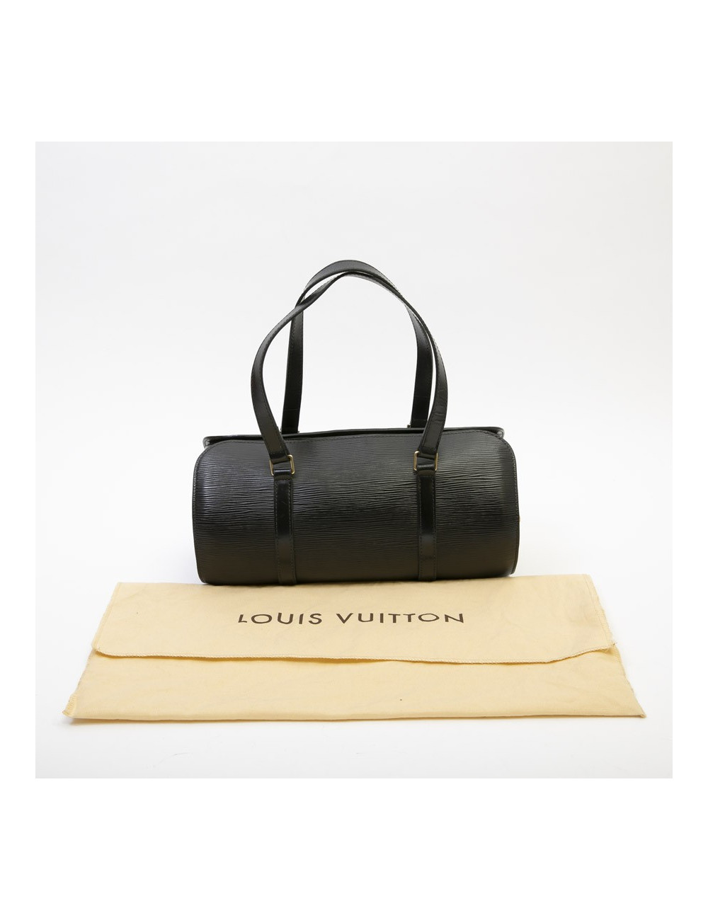 LOUIS VUITTON butterfly bag in black epi leather