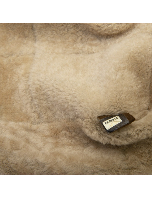 Sac CHANEL en peau retournée camel