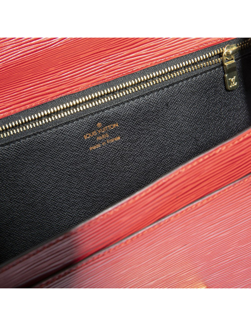 LOUIS VUITTON Monceau BB red epi leather bag