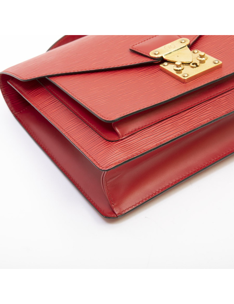 LOUIS VUITTON Monceau BB red epi leather bag