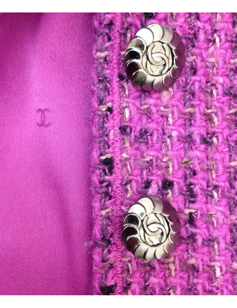 Veste CHANEL en tweed rose