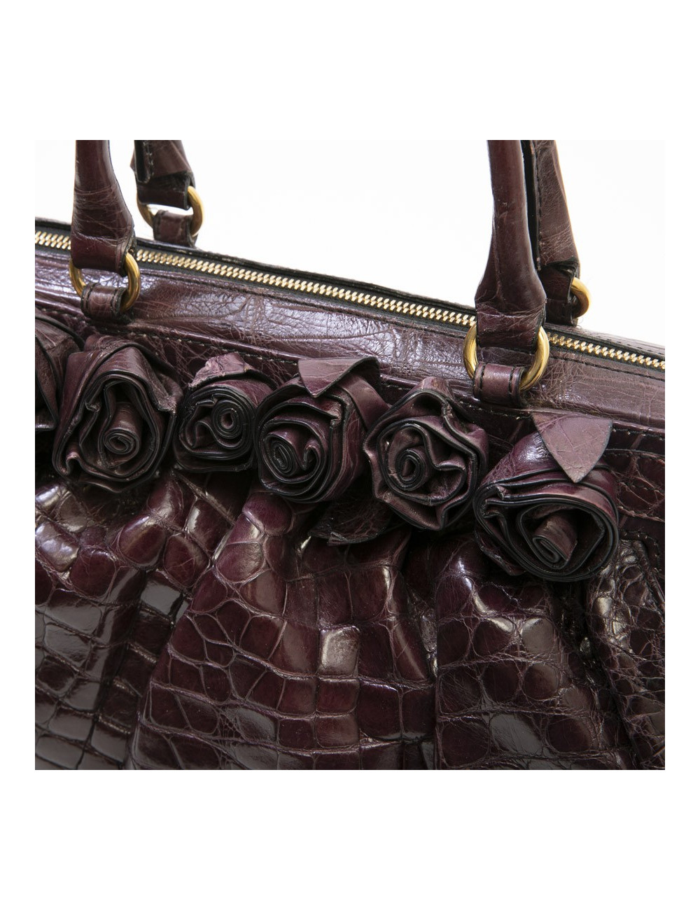 Sac VALENTINO GARAVANI en alligator violet