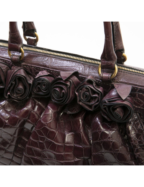 Sac VALENTINO GARAVANI en alligator violet