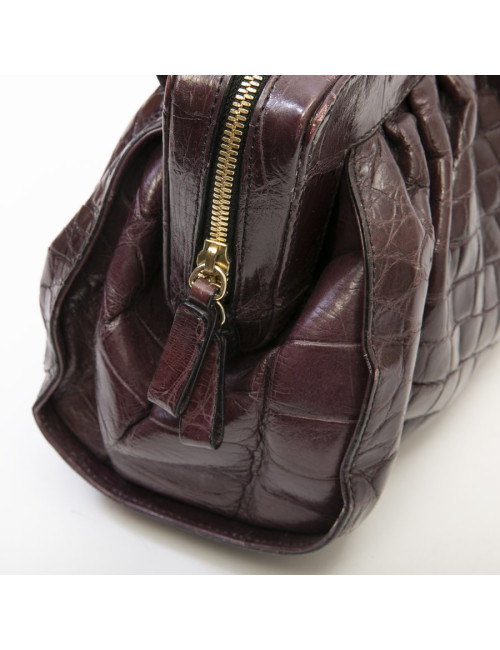 Sac VALENTINO GARAVANI en alligator violet