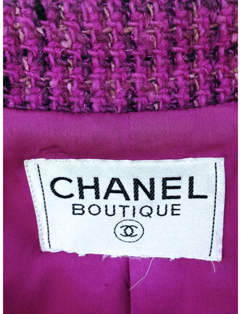 Veste CHANEL en tweed rose