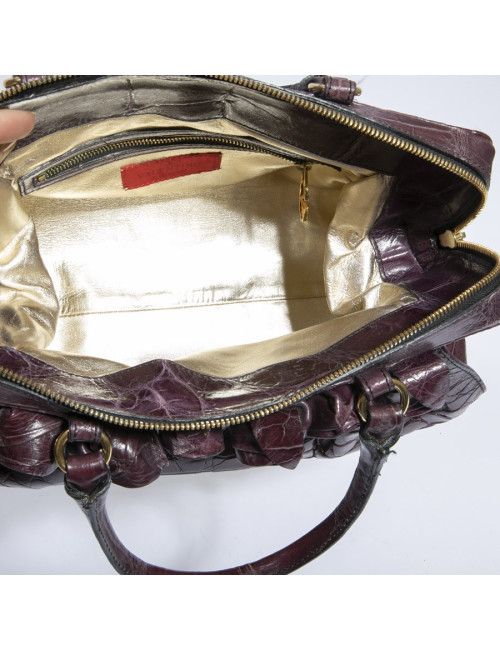 Sac VALENTINO GARAVANI en alligator violet
