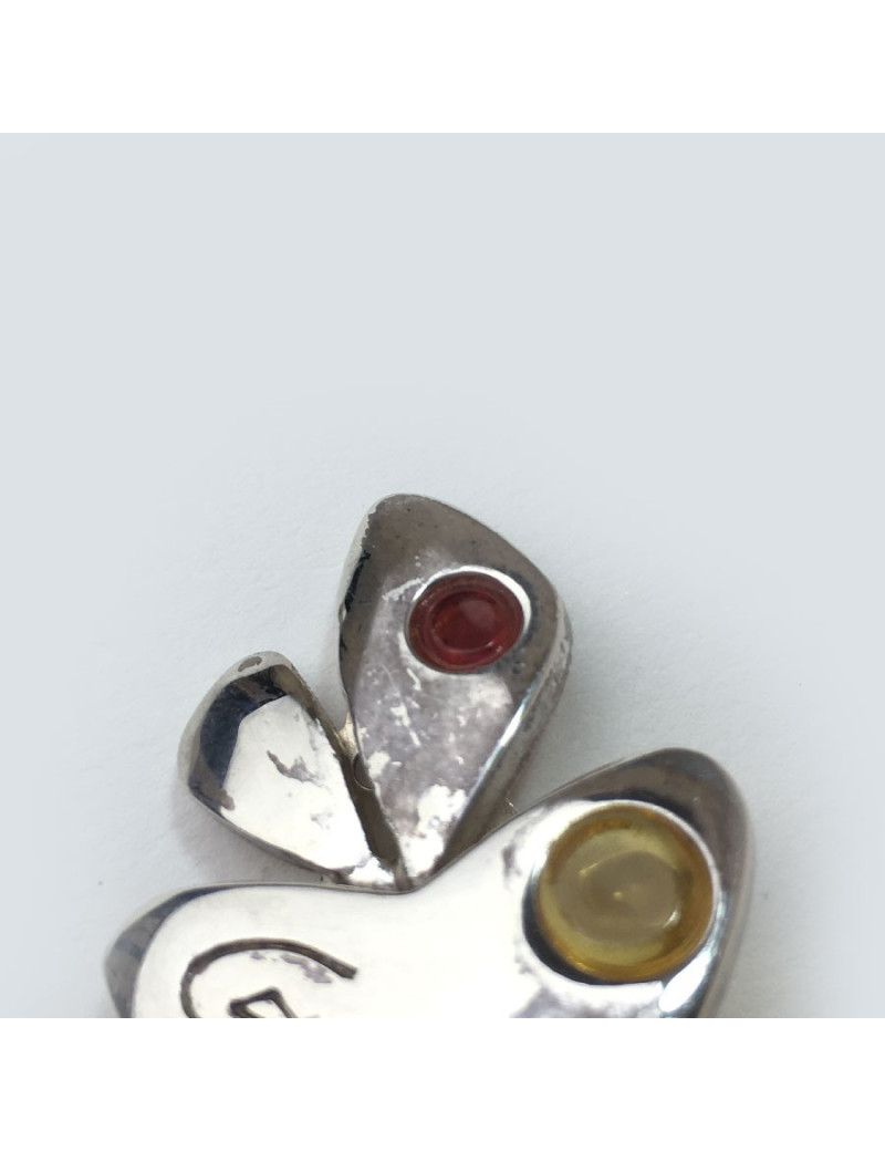 Boucles d'oreille clips CHRISTIAN LACROIX en métal argenté