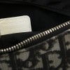 CHRISTIAN DIOR vintage messenger bag in black, white and gray monogram canvas