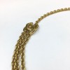CHANEL vintage triple chain belt in gilt metal
