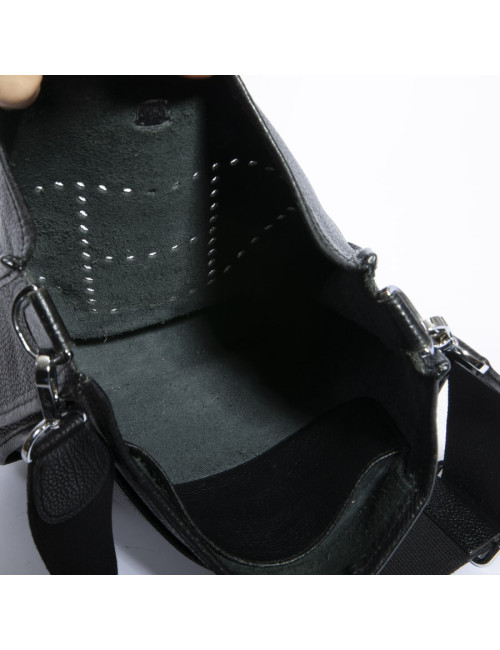 Sac Evelyne HERMES taurillon clémence noir