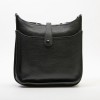 HERMES Evelyne II bag in black taurillon clémence leather