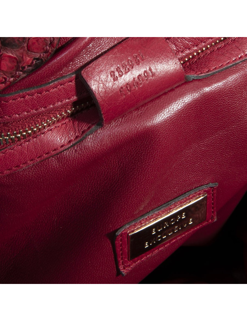 Sac GUCCI en python rouge