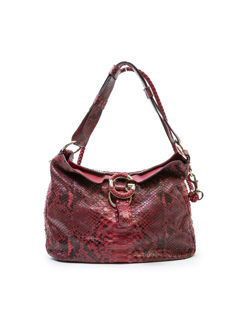 Sac GUCCI en python rouge