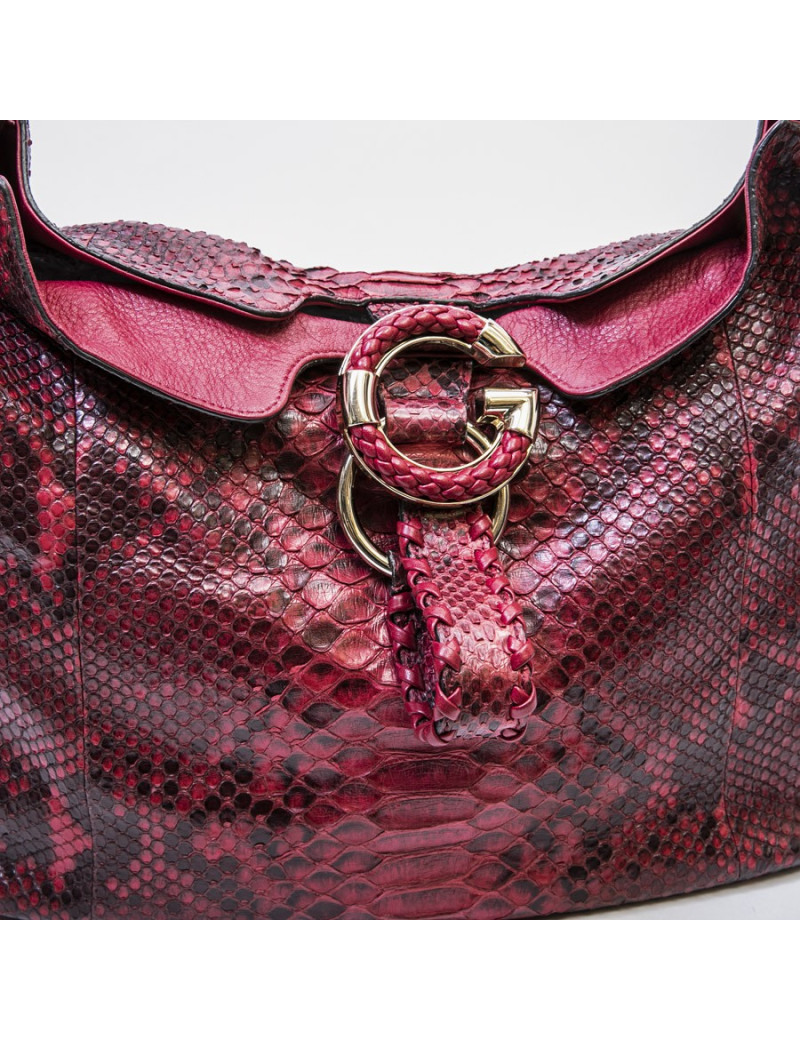 Sac GUCCI en python rouge