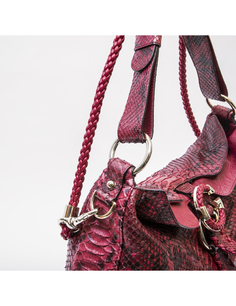 Sac GUCCI en python rouge
