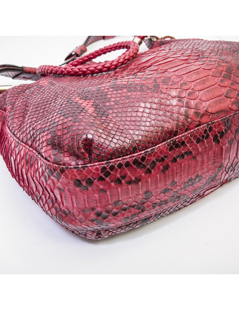 Sac GUCCI en python rouge