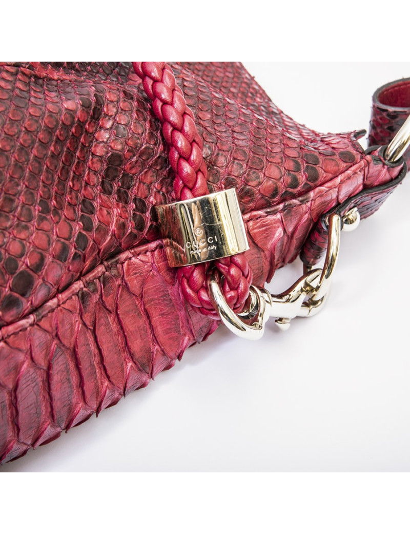 Sac GUCCI en python rouge