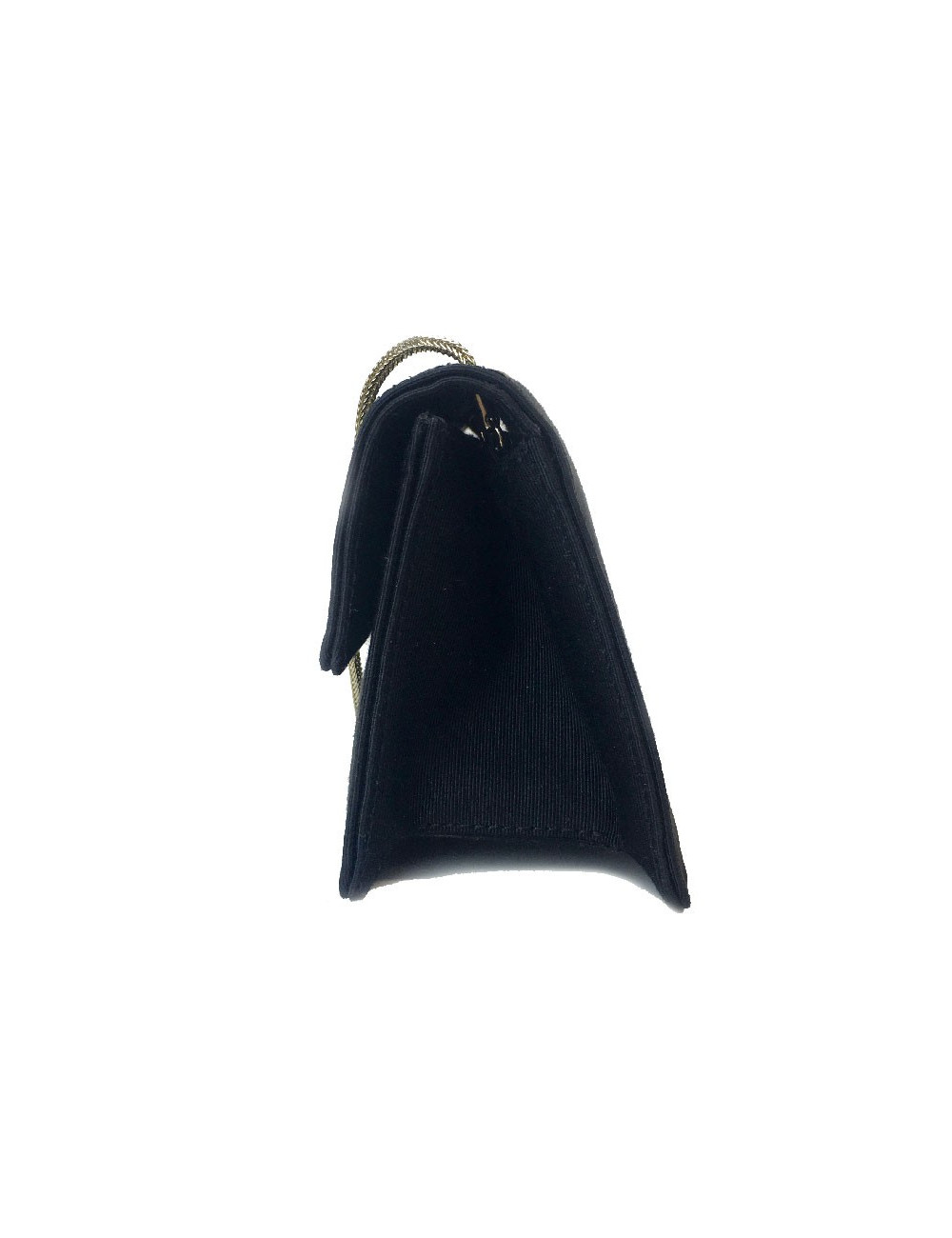 Mini Sac 255 CHANEL en satin noir