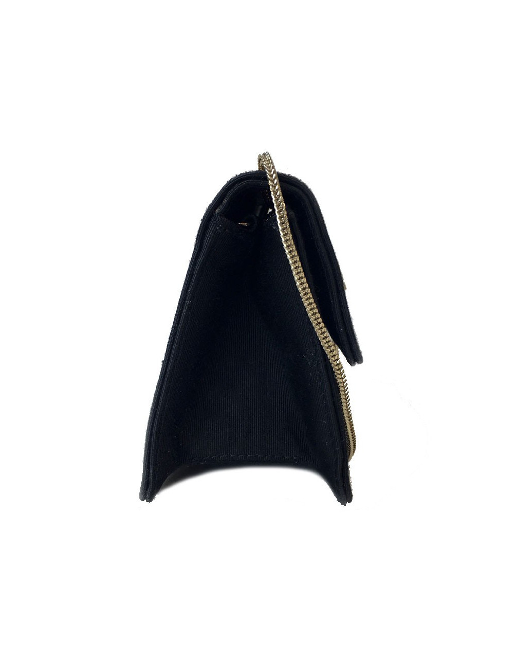 Mini Sac 255 CHANEL en satin noir