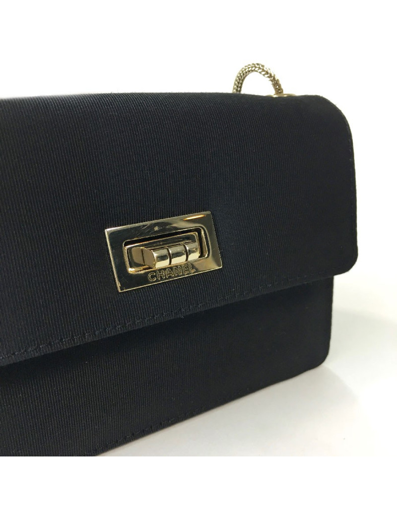 CHANEL 2.55 mini bag in black fabric