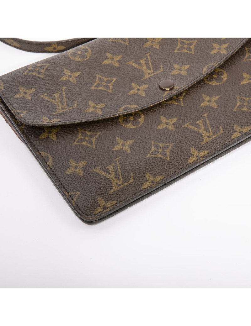 Sac double pochette LOUIS VUITTON toile Monogram Vintage