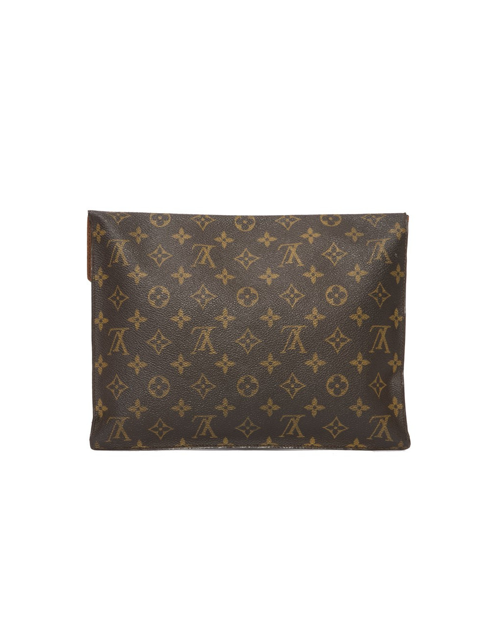 LOUIS VUITTON vintage clutch in brown monogram canvas