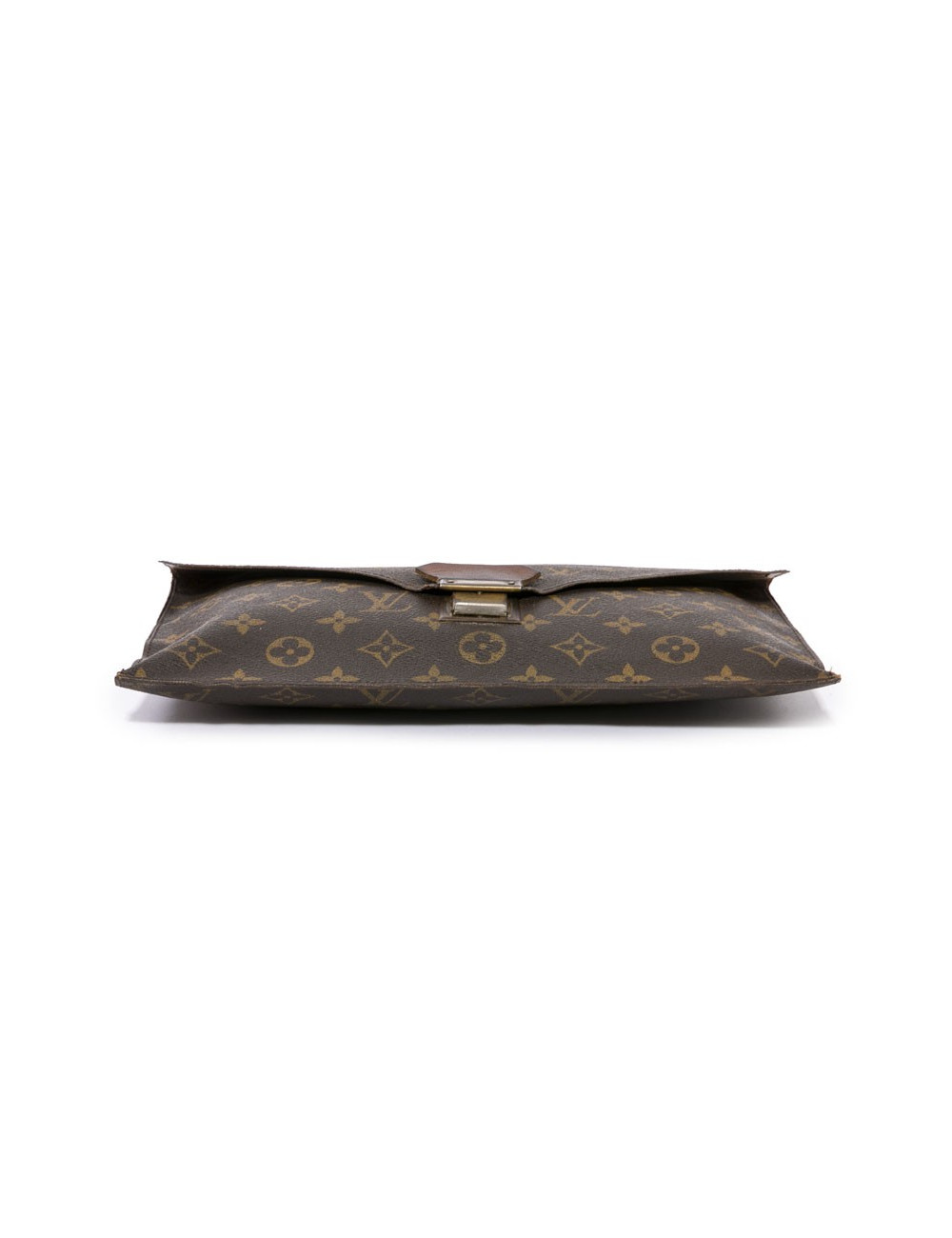 Pochette enveloppe LOUIS VUITTON toile Monogram marron Vintage