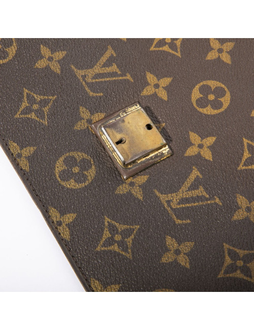 LOUIS VUITTON vintage clutch in brown monogram canvas