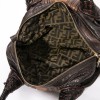 FENDI mini bag Spy model in light and dark brown leather