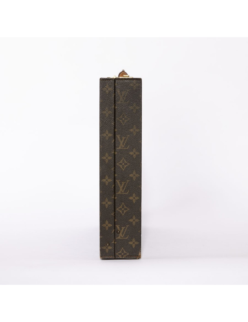 Attaché case LOUIS VUITTON toile Monogram marron Vintage