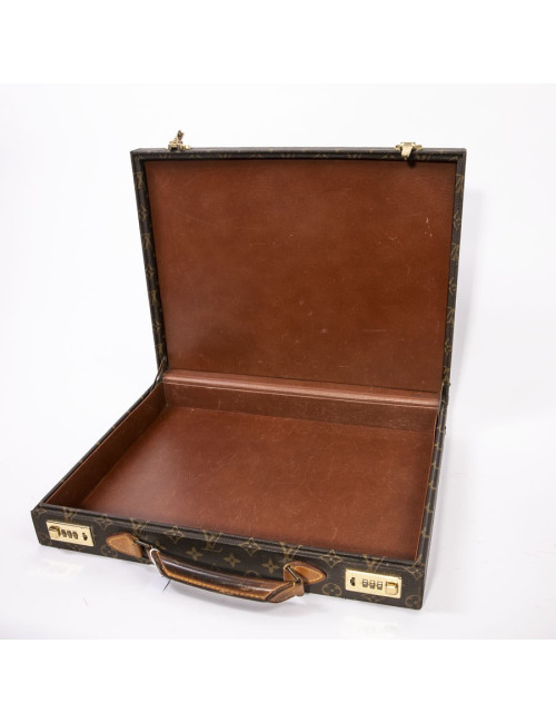 Attaché case LOUIS VUITTON toile Monogram marron Vintage