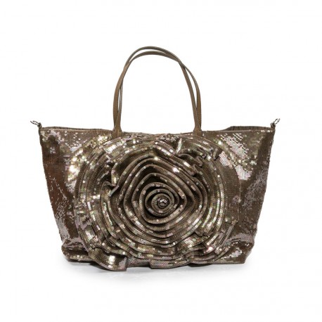 Valentino Tote Bag in Brown Sequins