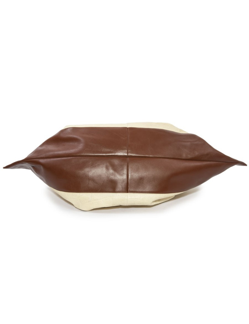 Sac VERSACE cuir beige et marron