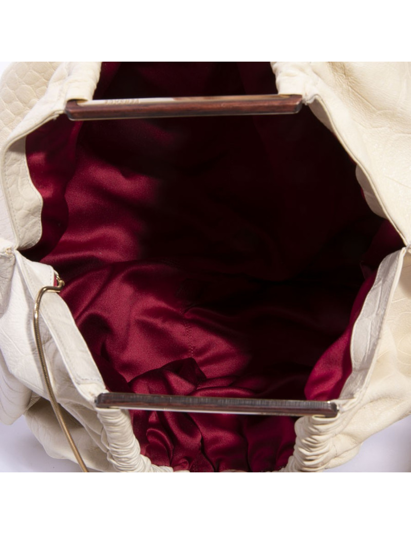 Sac VERSACE cuir beige et marron