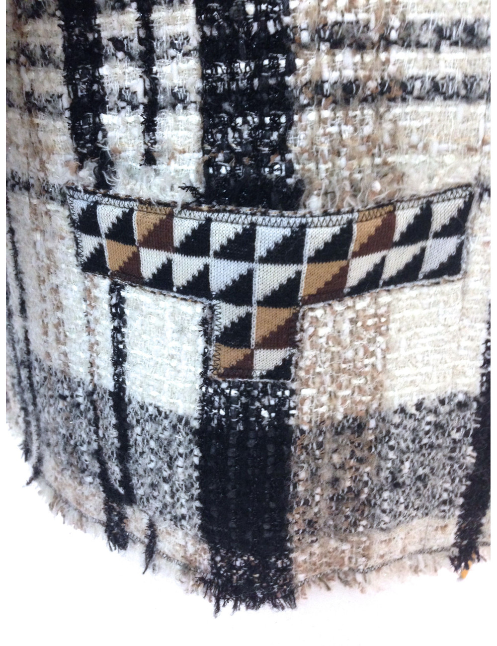 Veste CHANEL en tweed beige T 40