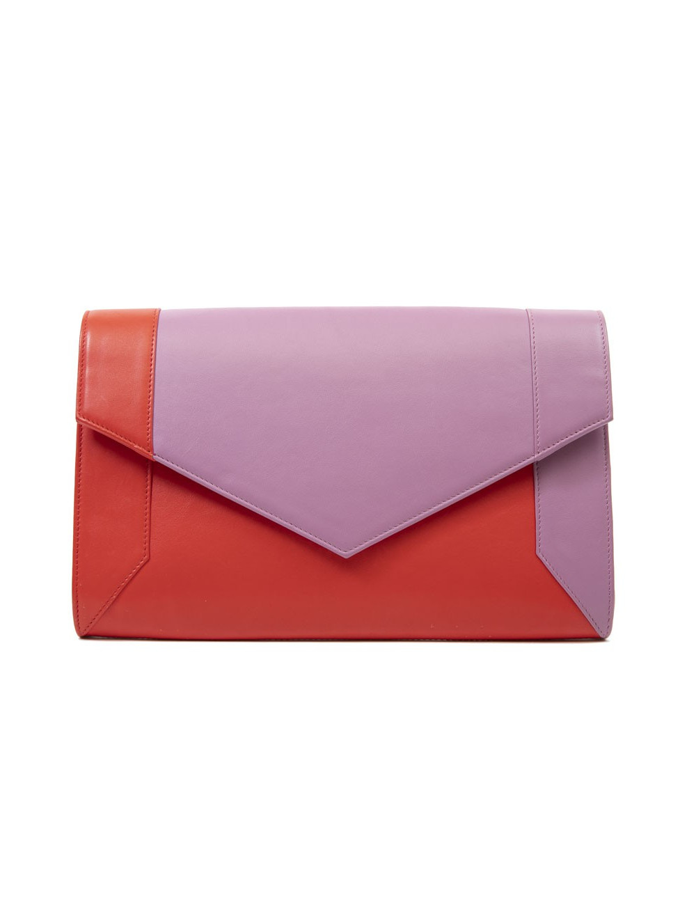 Pochette YLIANA YEPEZ cuir bicolore