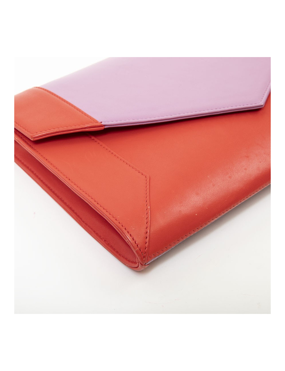 Pochette YLIANA YEPEZ cuir bicolore