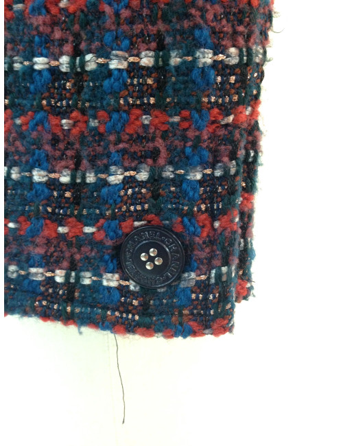 Veste CHANEL en tweed tricolore T 38