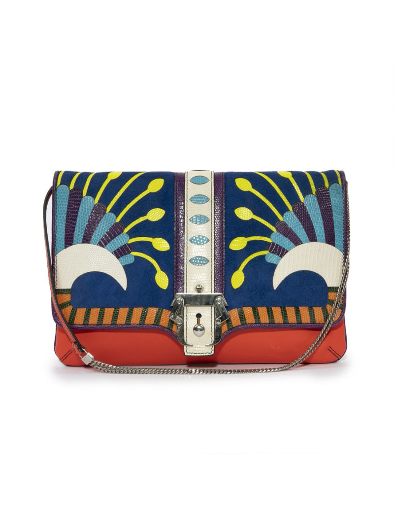 Sac YLIANA YEPEZ cuir et veau velours Toucans