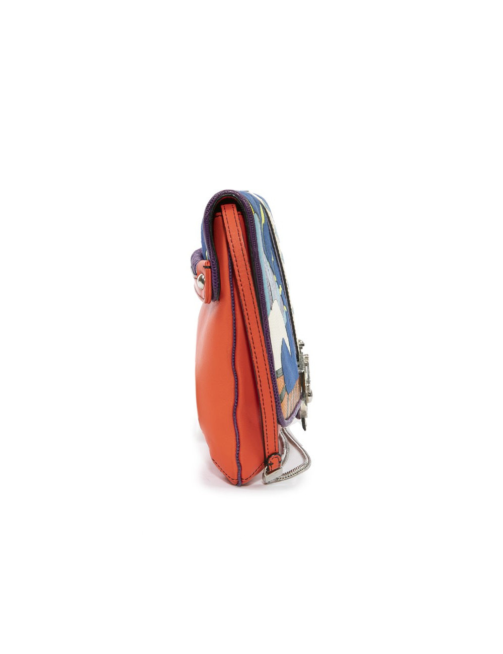 Sac PAULA CADEMARTORI cuir et veau velours Toucans