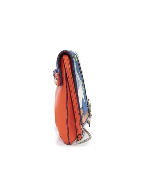 Sac PAULA CADEMARTORI cuir et veau velours Toucans